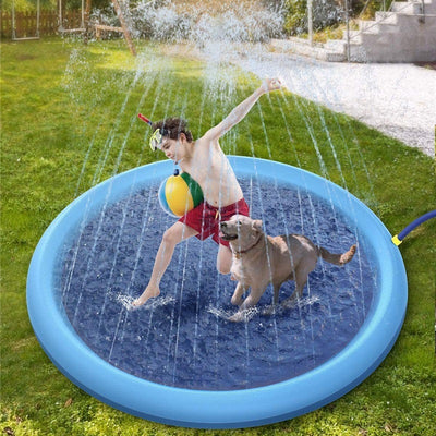 Non-Slip Splash Pad For Kids And Pet Summer Pool Backyard Fountain