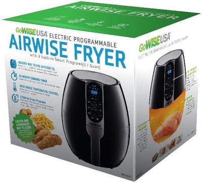 3.7-Quart Programmable Air Fryer with 8 Cook Presets