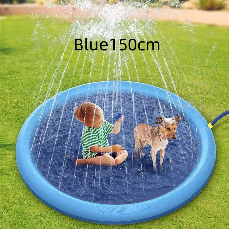 Non-Slip Splash Pad For Kids And Pet Summer Pool Backyard Fountain